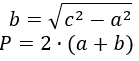 Формула периметра прямоугольника по диагонали и одной стороне
