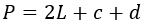 Формула периметра трапеции по боковым сторонам и средней линии