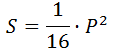Формула площади квадрата по периметру