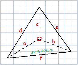 Прямоугольный тетраэдр