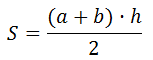 Формула площади трапеции Через основания и высоту
